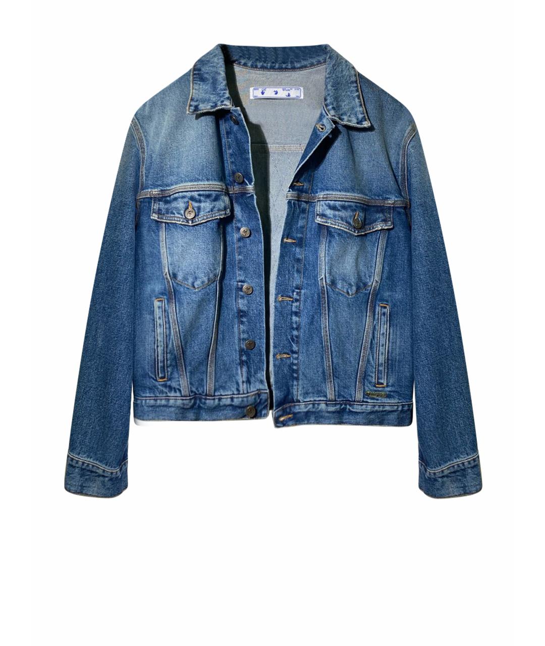 OFF-WHITE Синяя деним куртка, фото 1