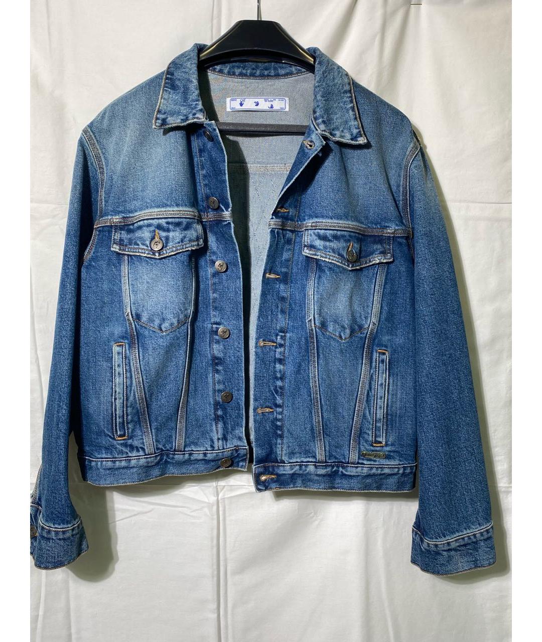 OFF-WHITE Синяя деним куртка, фото 8