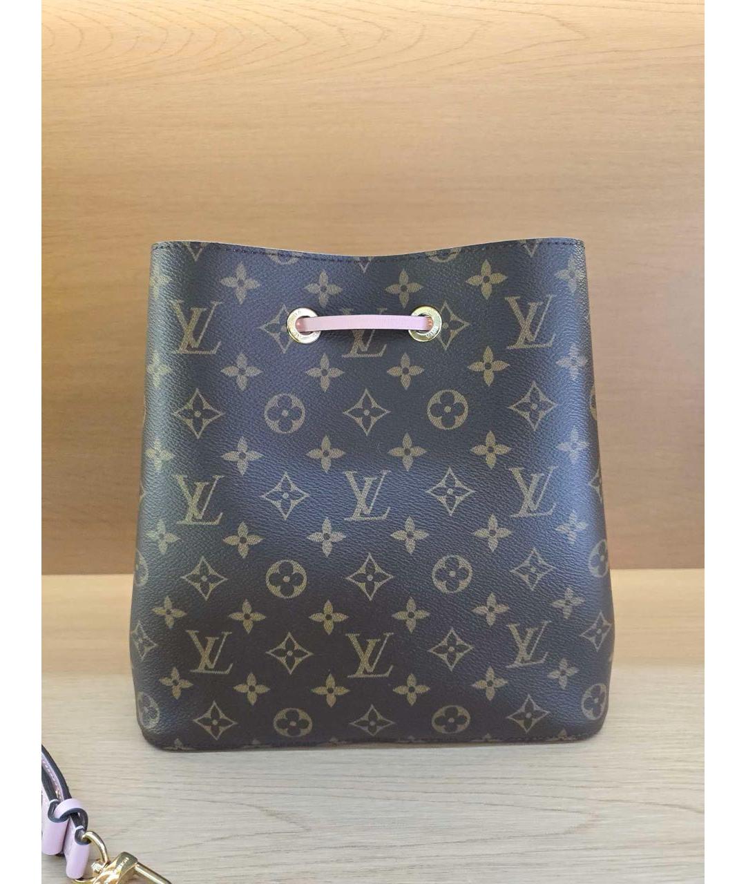 LOUIS VUITTON Коричневая сумка с короткими ручками, фото 3