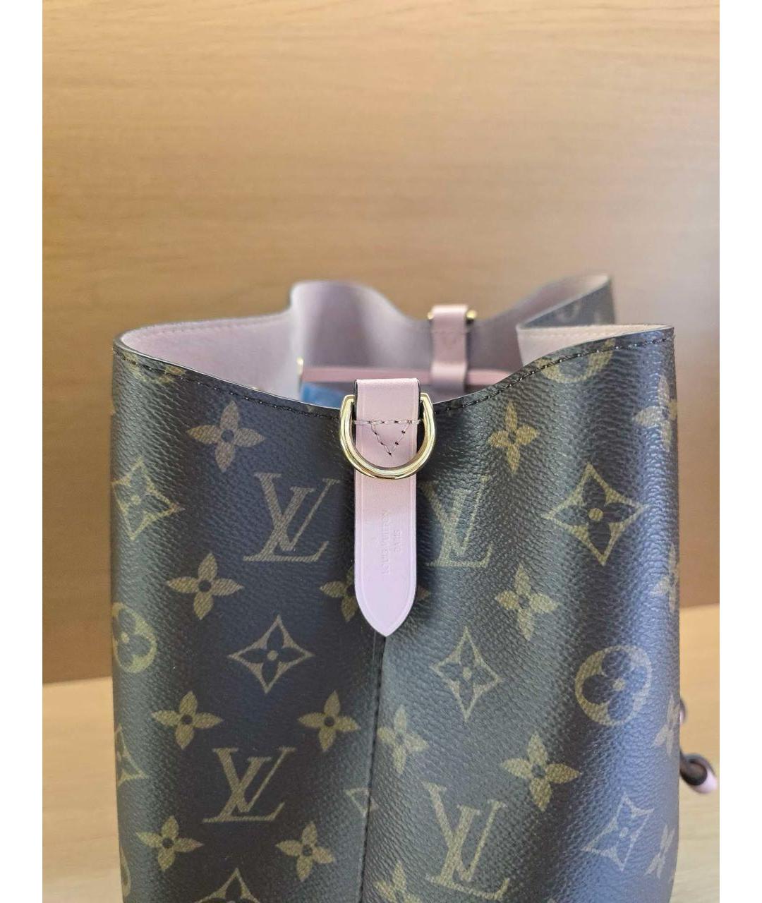 LOUIS VUITTON Коричневая сумка с короткими ручками, фото 5