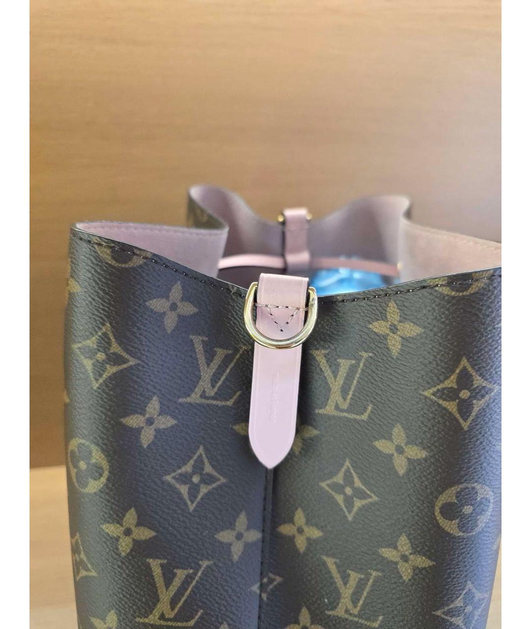 LOUIS VUITTON Коричневая сумка с короткими ручками, фото 4