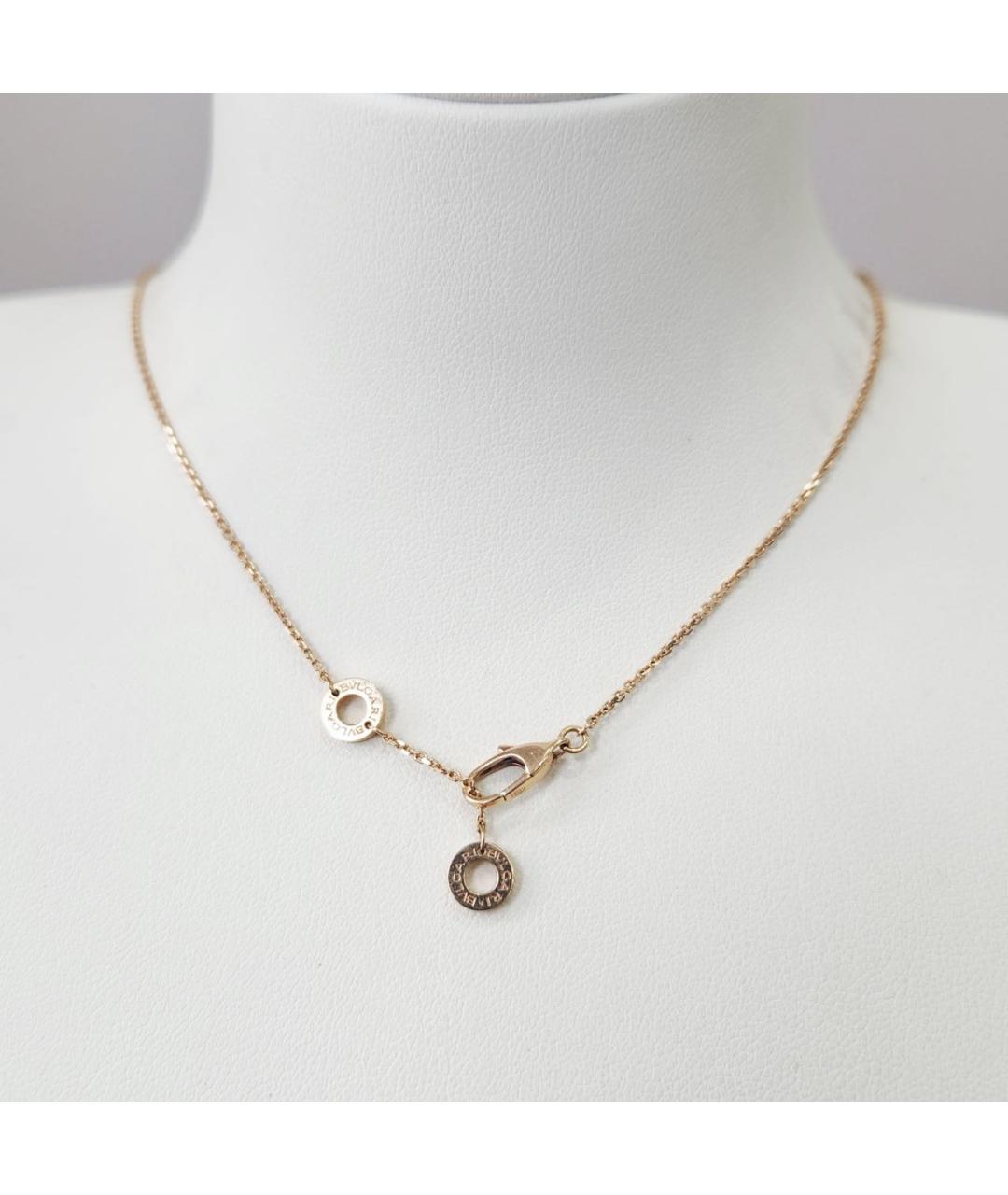 BVLGARI Черное колье из розового золота, фото 5