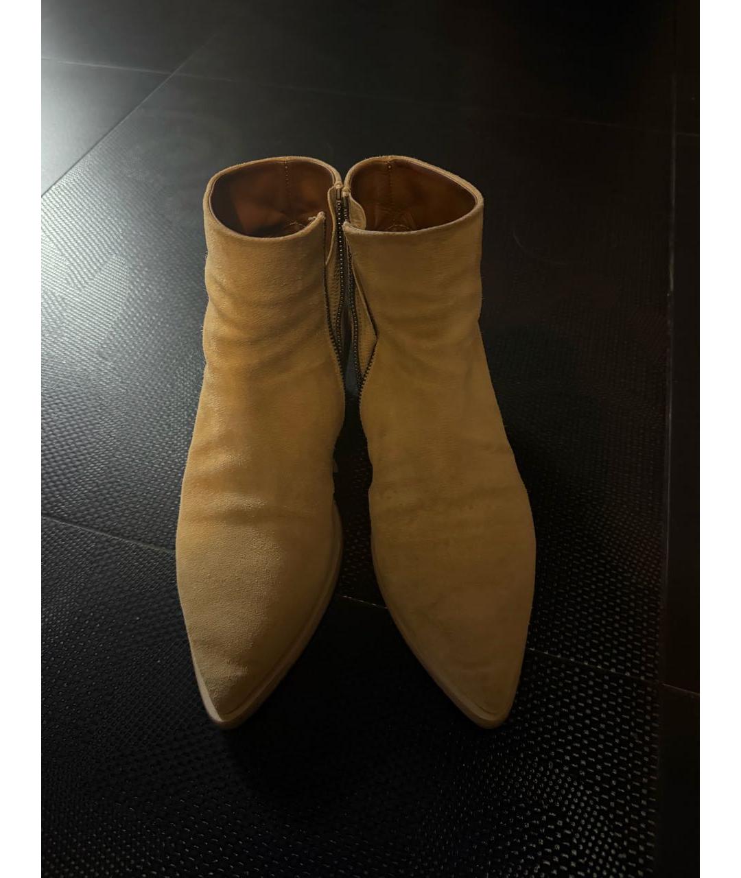 MARSELL Бежевые замшевые ботильоны, фото 2