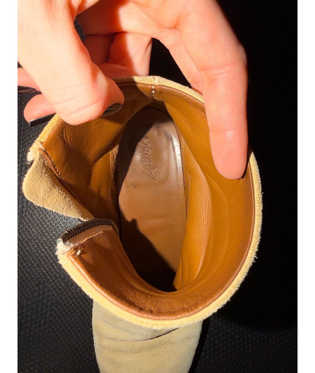 MARSELL Бежевые замшевые ботильоны, фото 3