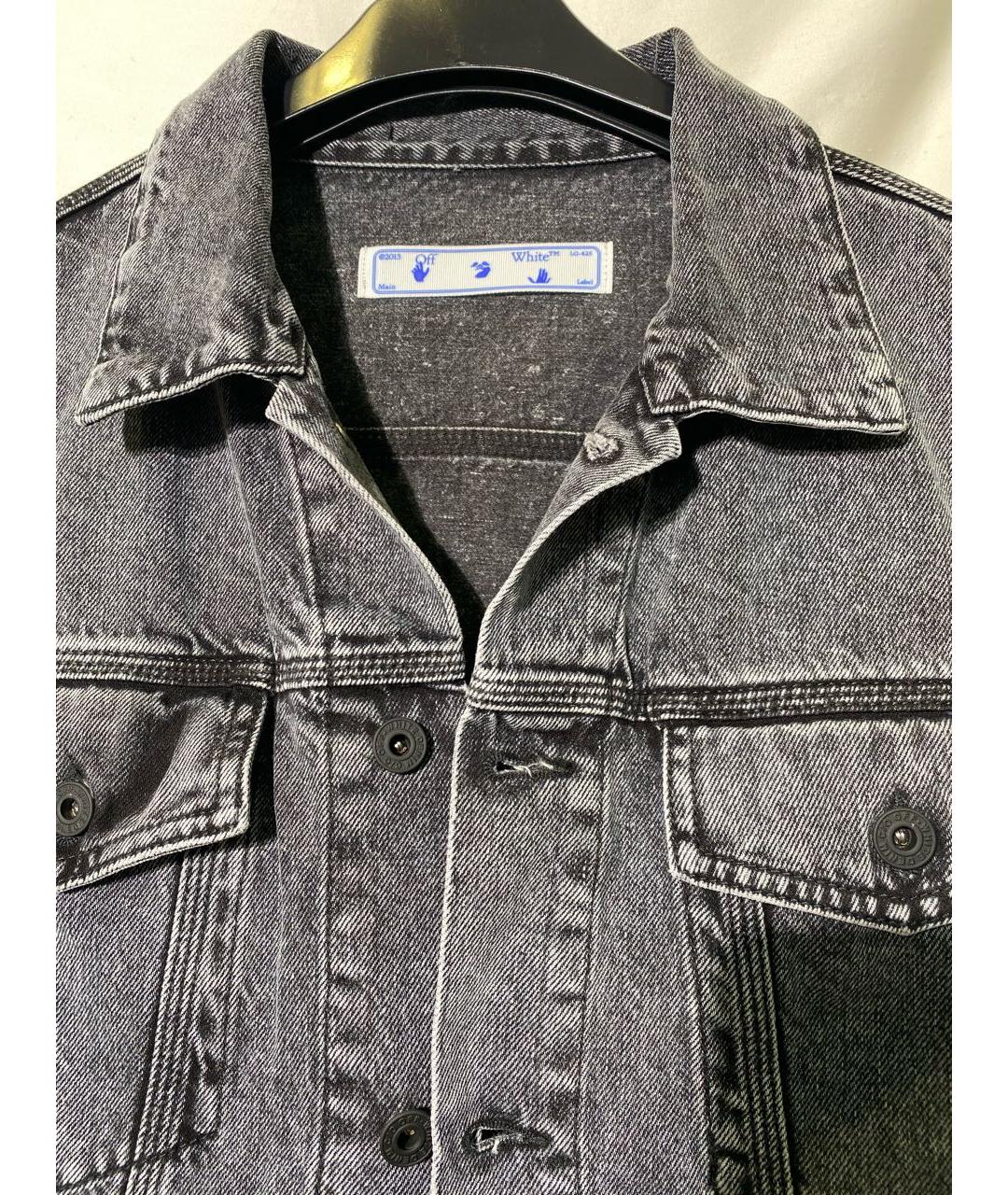 OFF-WHITE Серая хлопковая куртка, фото 3