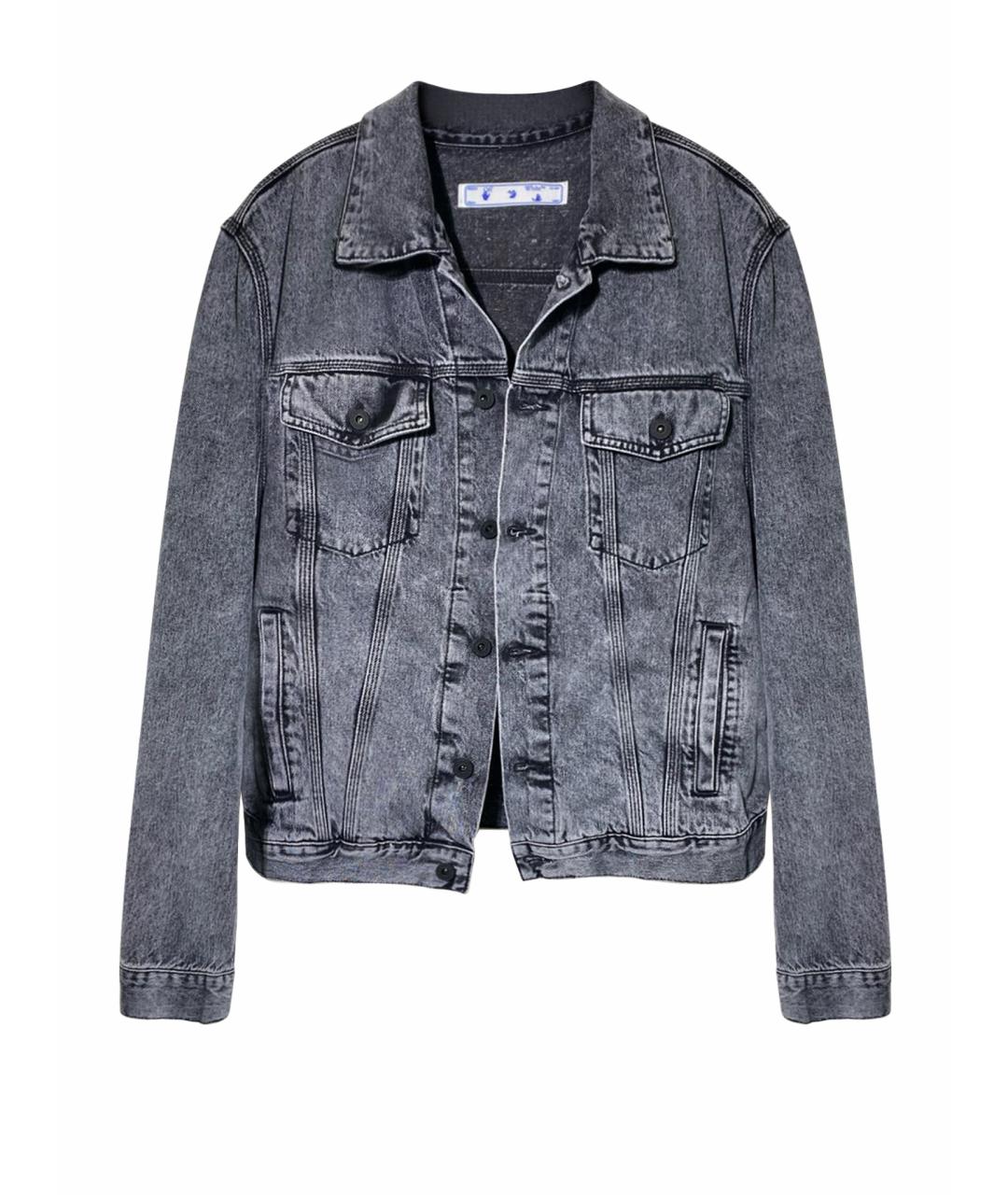 OFF-WHITE Серая хлопковая куртка, фото 1