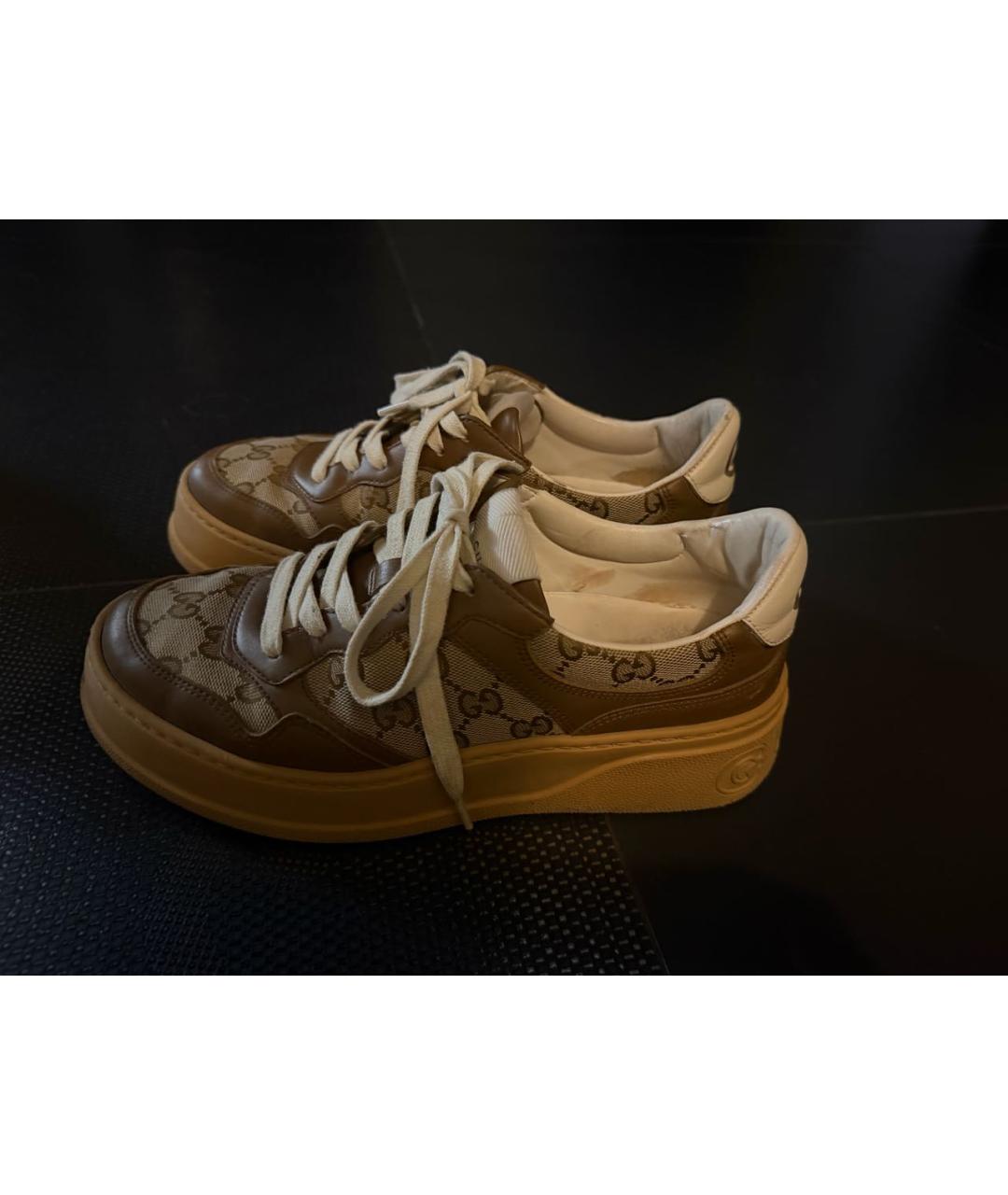 GUCCI Кожаные кеды, фото 5