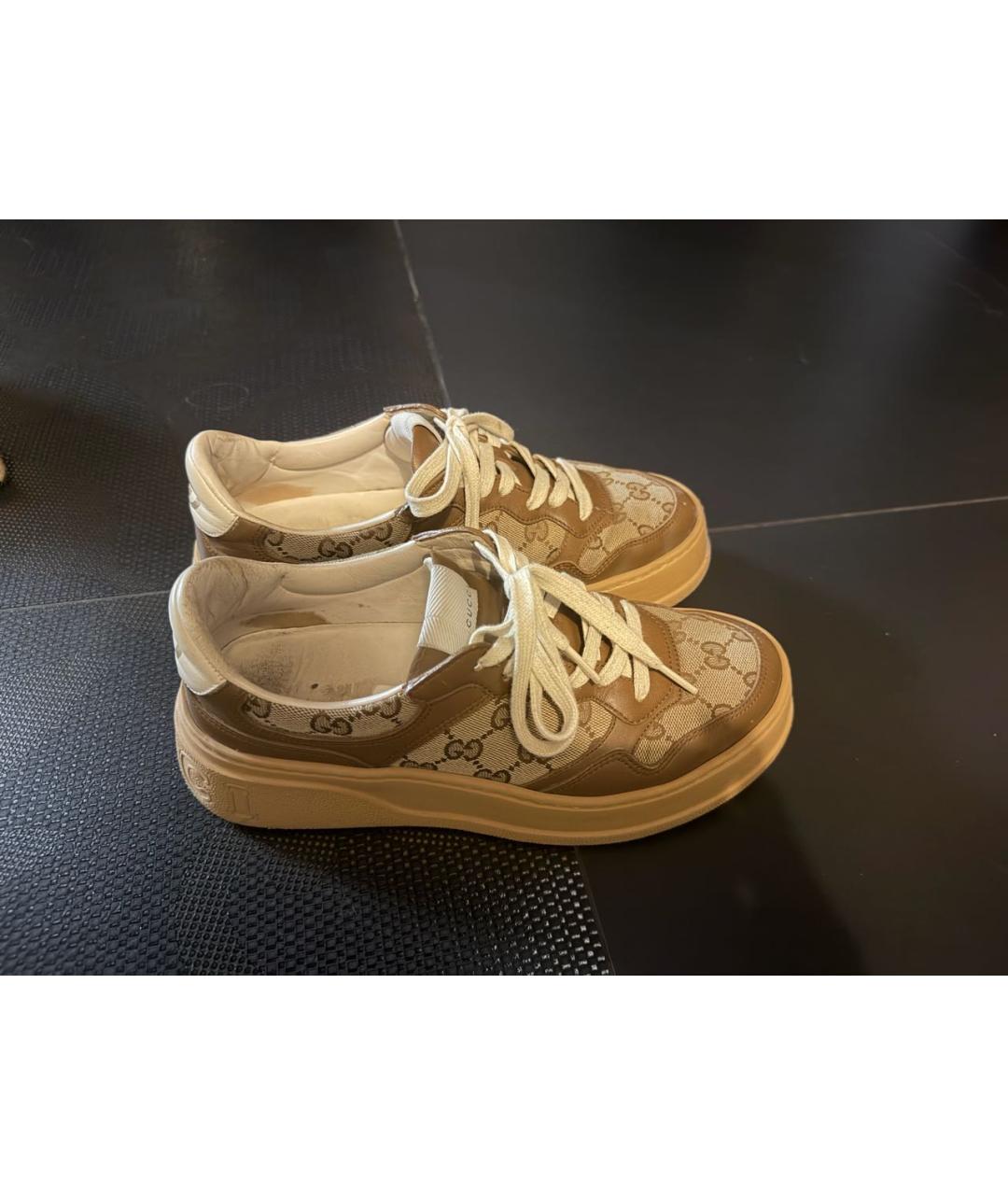 GUCCI Кожаные кеды, фото 3