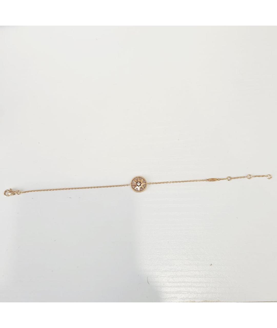 CHRISTIAN DIOR Белый браслет из розового золота, фото 3