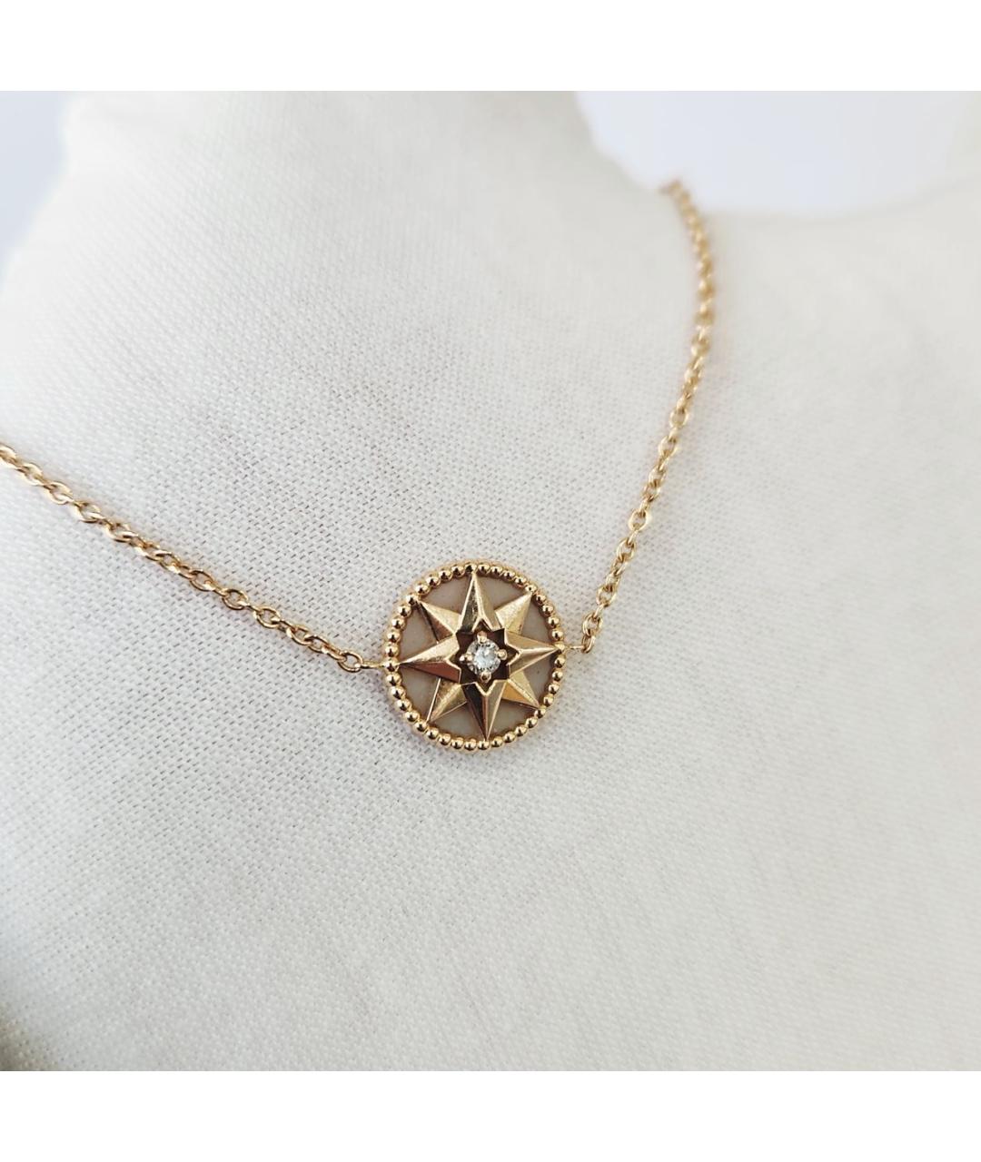 CHRISTIAN DIOR Белый браслет из розового золота, фото 4