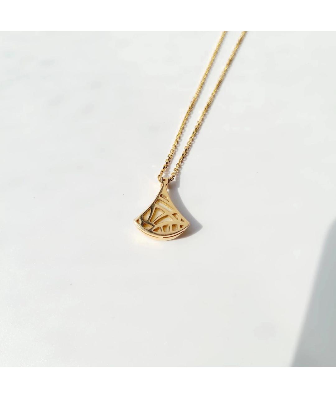 BVLGARI Белое колье из розового золота, фото 4