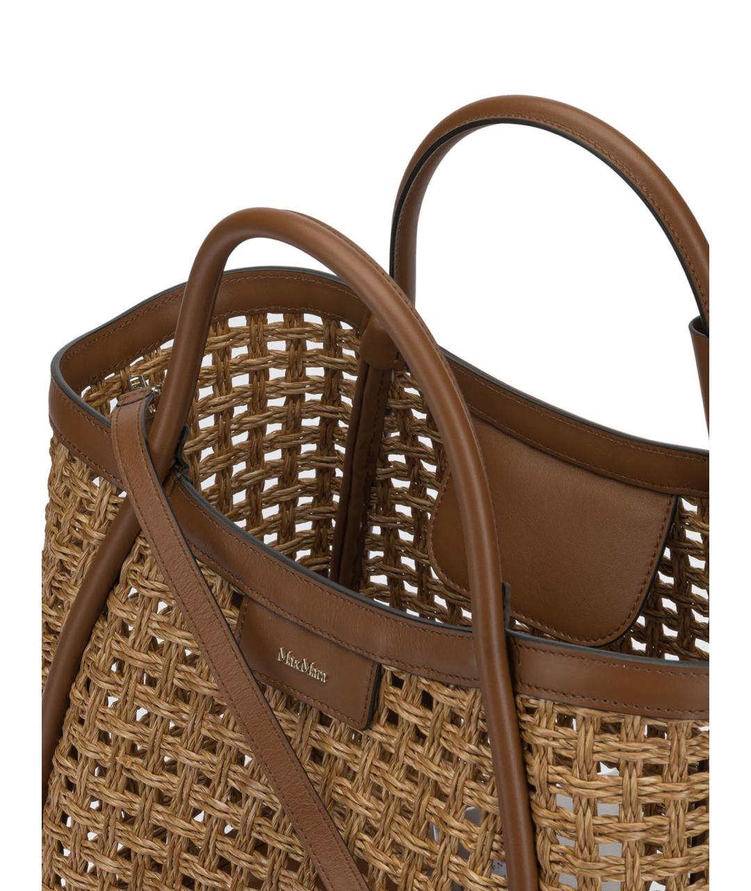 MAX MARA Бежевая сумка с короткими ручками, фото 5