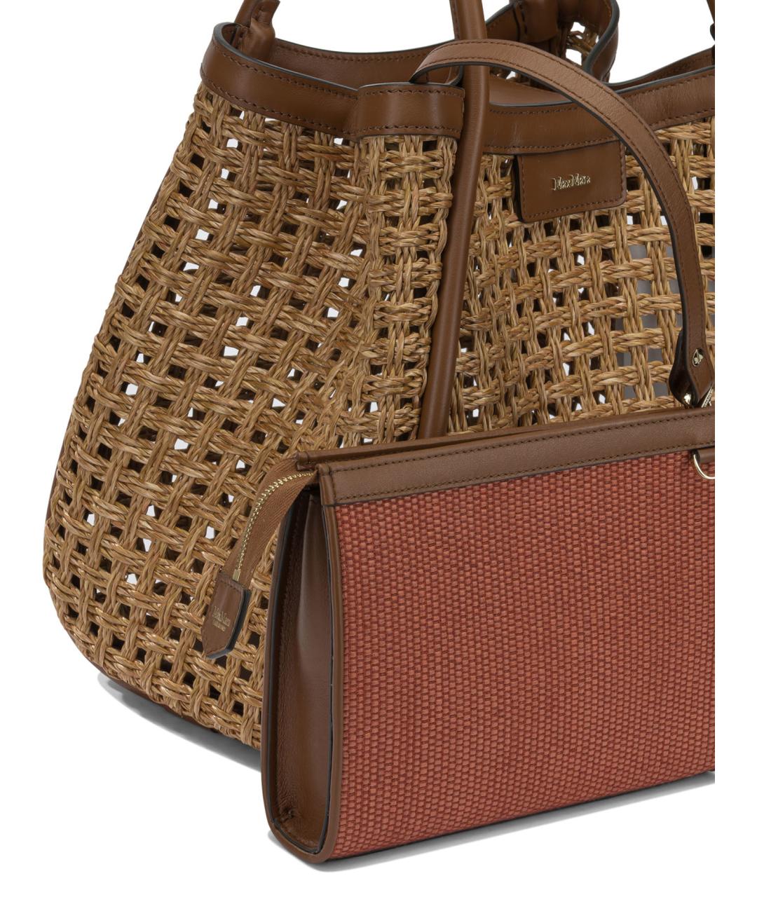 MAX MARA Бежевая сумка с короткими ручками, фото 4