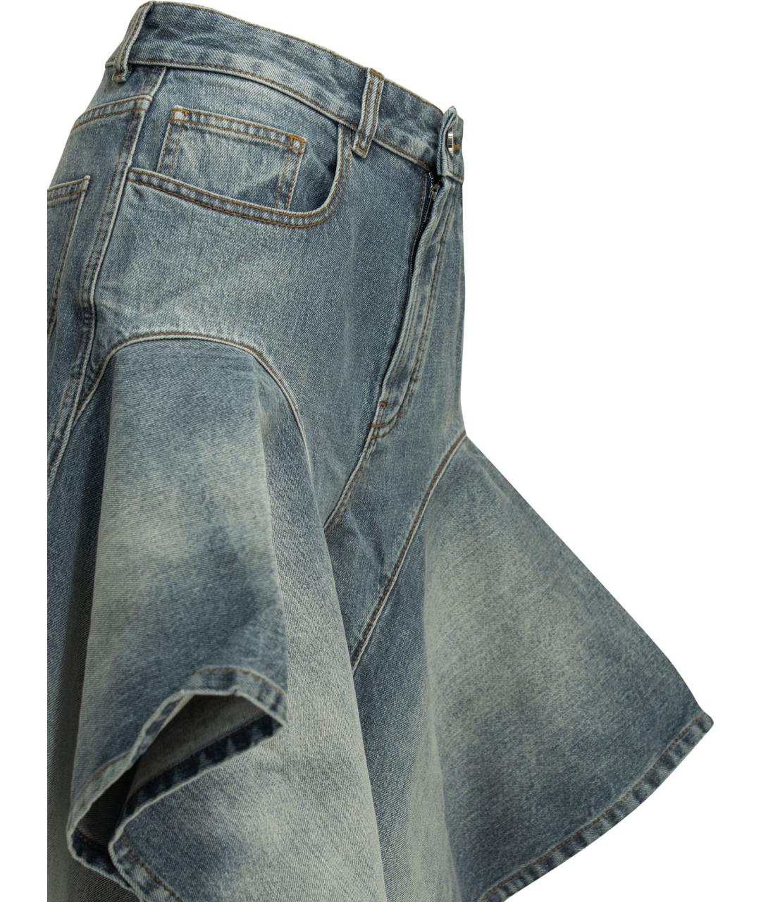 ALAIA Голубые хлопковые прямые джинсы, фото 4