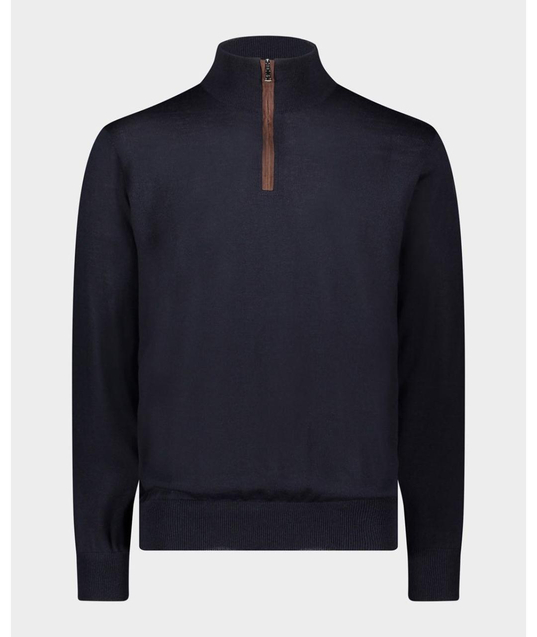 PAUL & SHARK Темно-синий шерстяной джемпер / свитер, фото 7