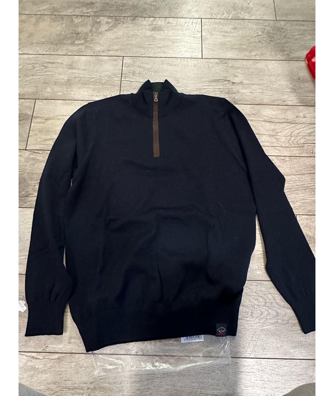 PAUL & SHARK Темно-синий шерстяной джемпер / свитер, фото 2