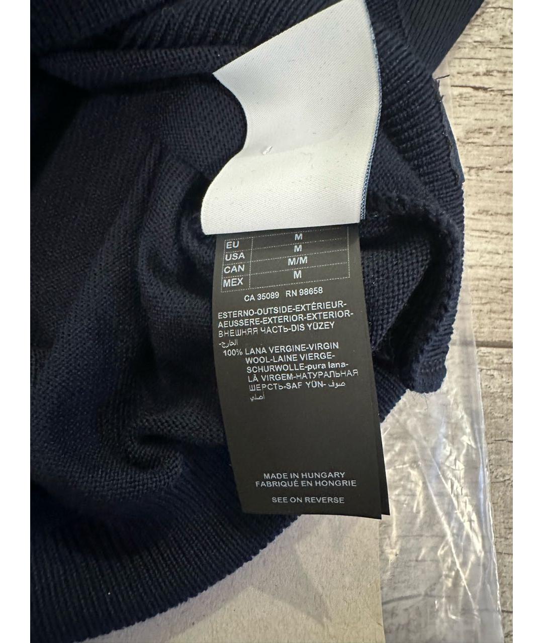PAUL & SHARK Темно-синий шерстяной джемпер / свитер, фото 6