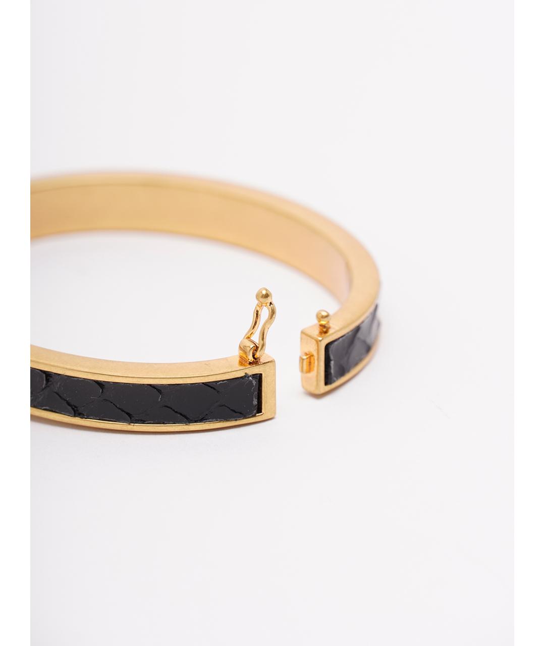 SAINT LAURENT Золотой латунный браслет, фото 3