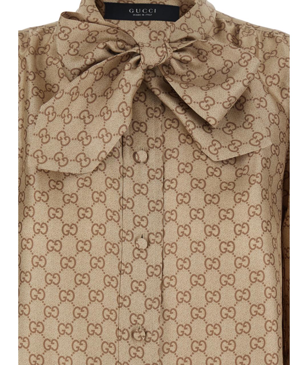 GUCCI Бежевая рубашка, фото 3