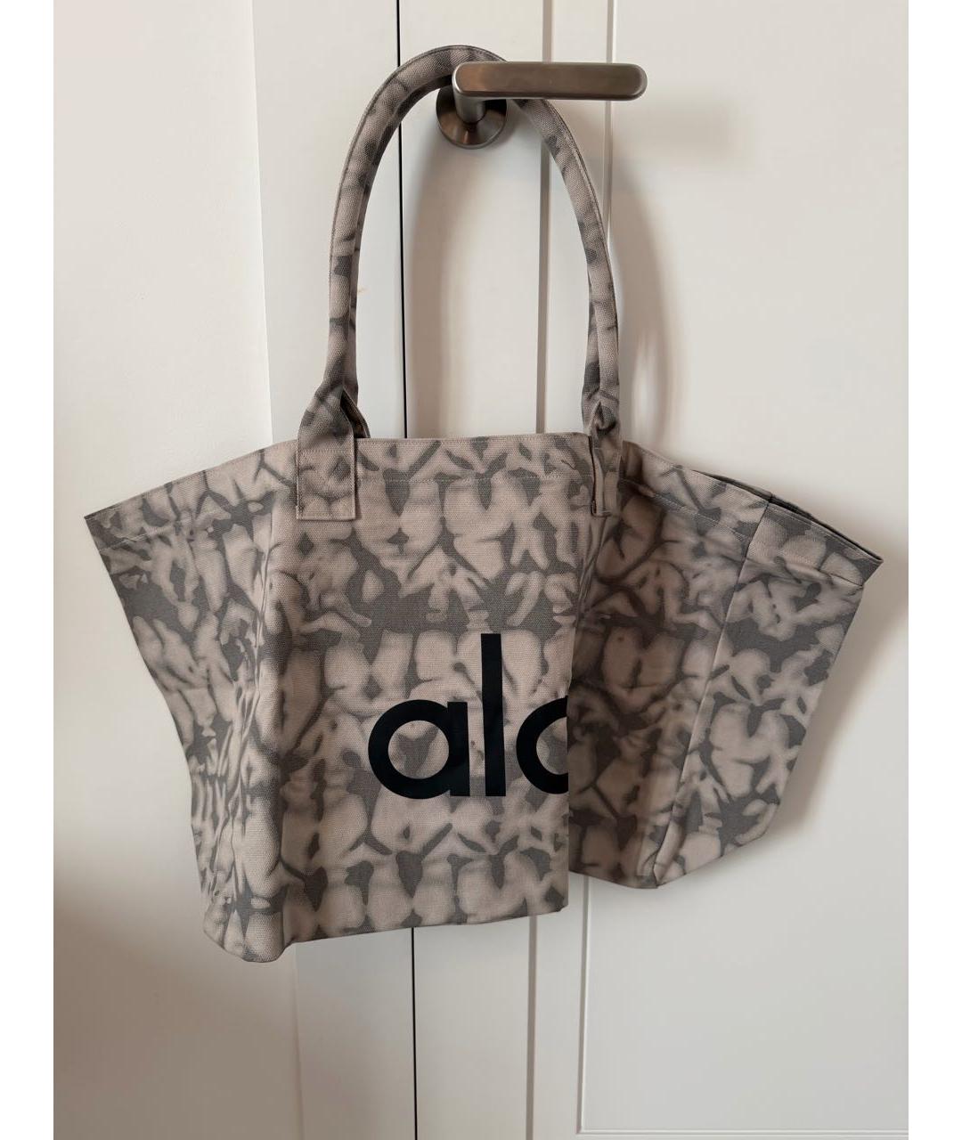 ALO YOGA Антрацитовая хлопковая дорожная/спортивная сумка, фото 3