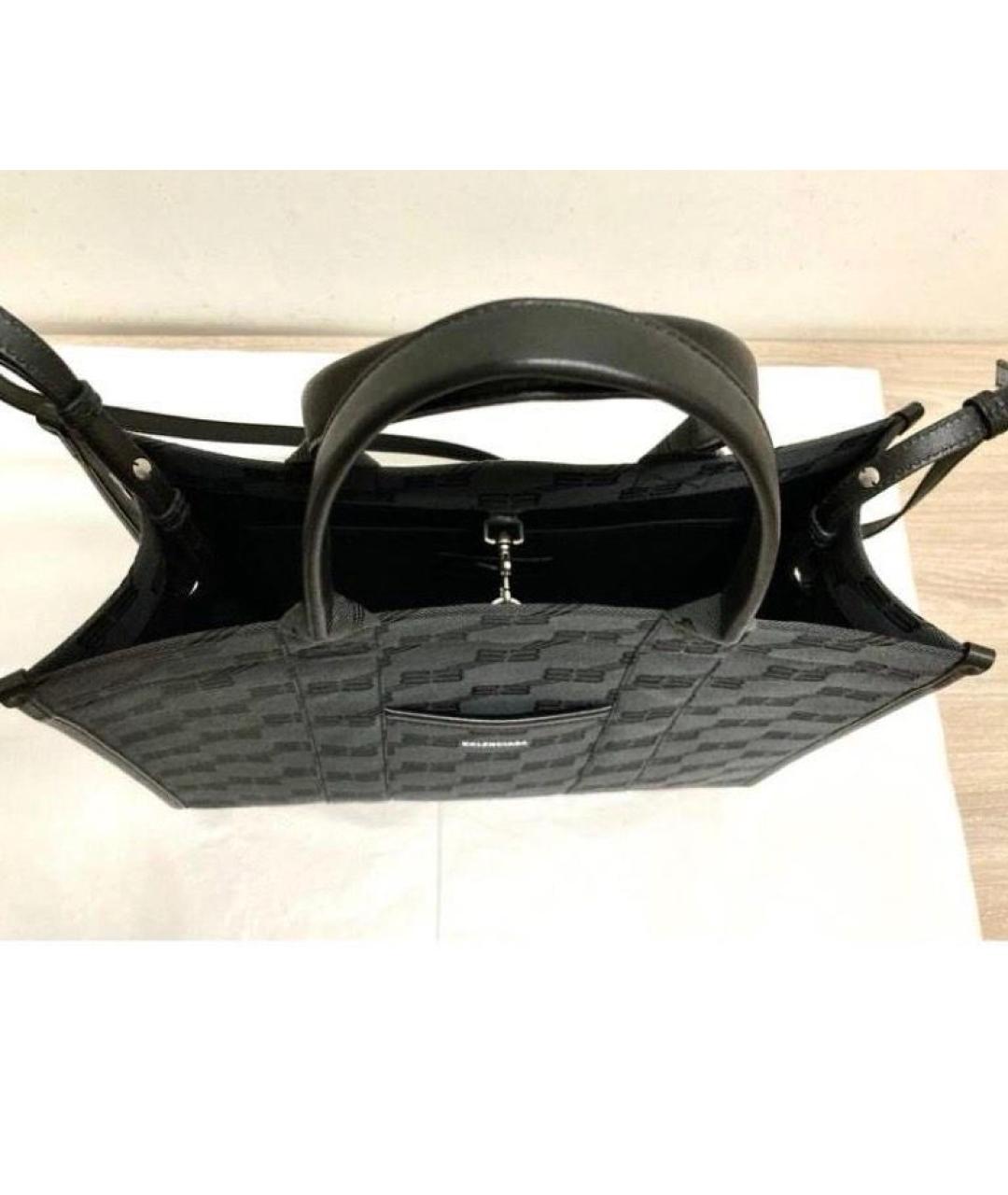 BALENCIAGA Черная сумка тоут, фото 4