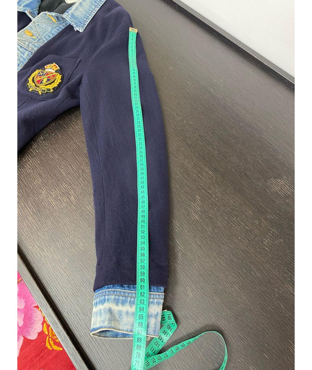 RALPH LAUREN Темно-синий шерстяной пиджак, фото 6