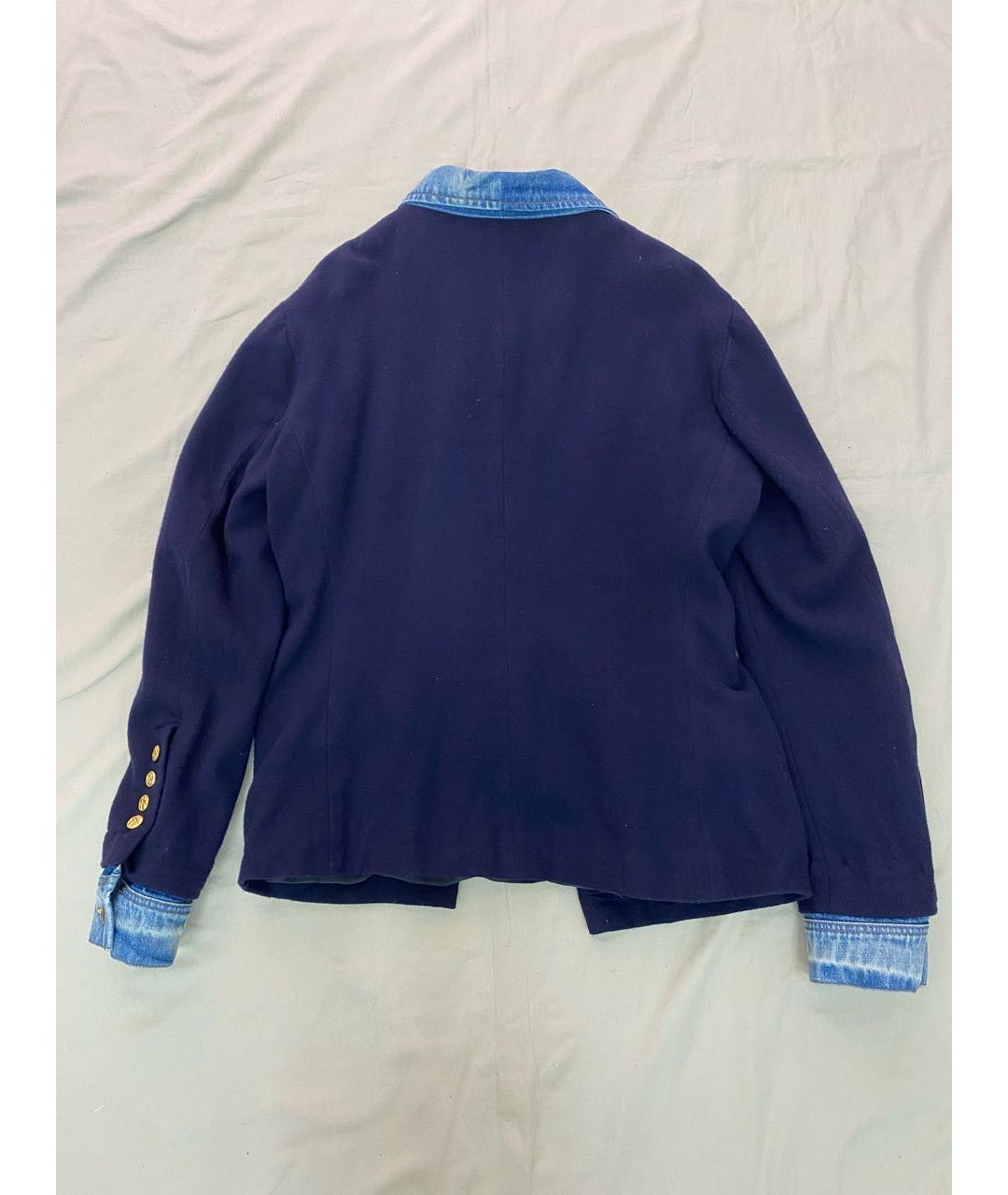 RALPH LAUREN Темно-синий шерстяной пиджак, фото 2