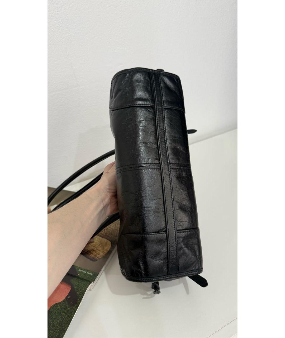 PRADA Черная кожаная сумка через плечо, фото 8