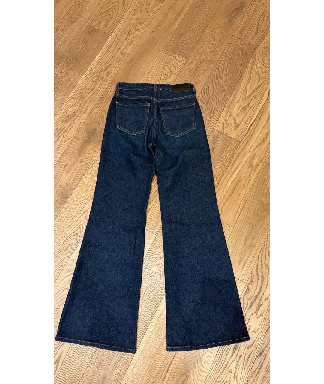 Citizien Of Humanity Темно-синие хлопко-эластановые джинсы клеш, фото 2