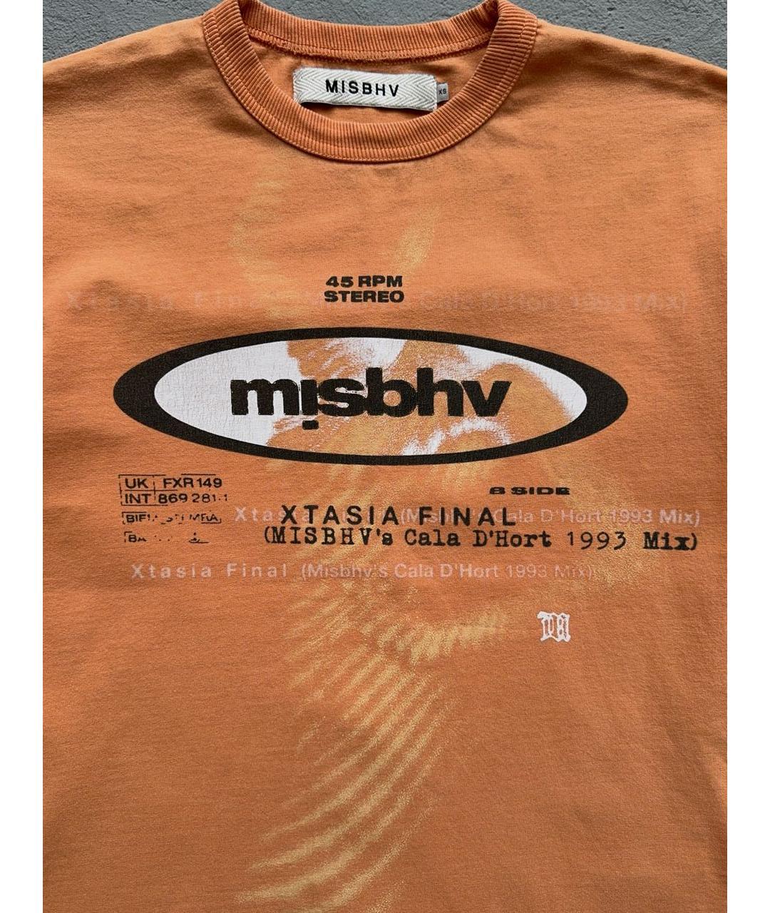 MISBHV Оранжевая хлопковая футболка, фото 3