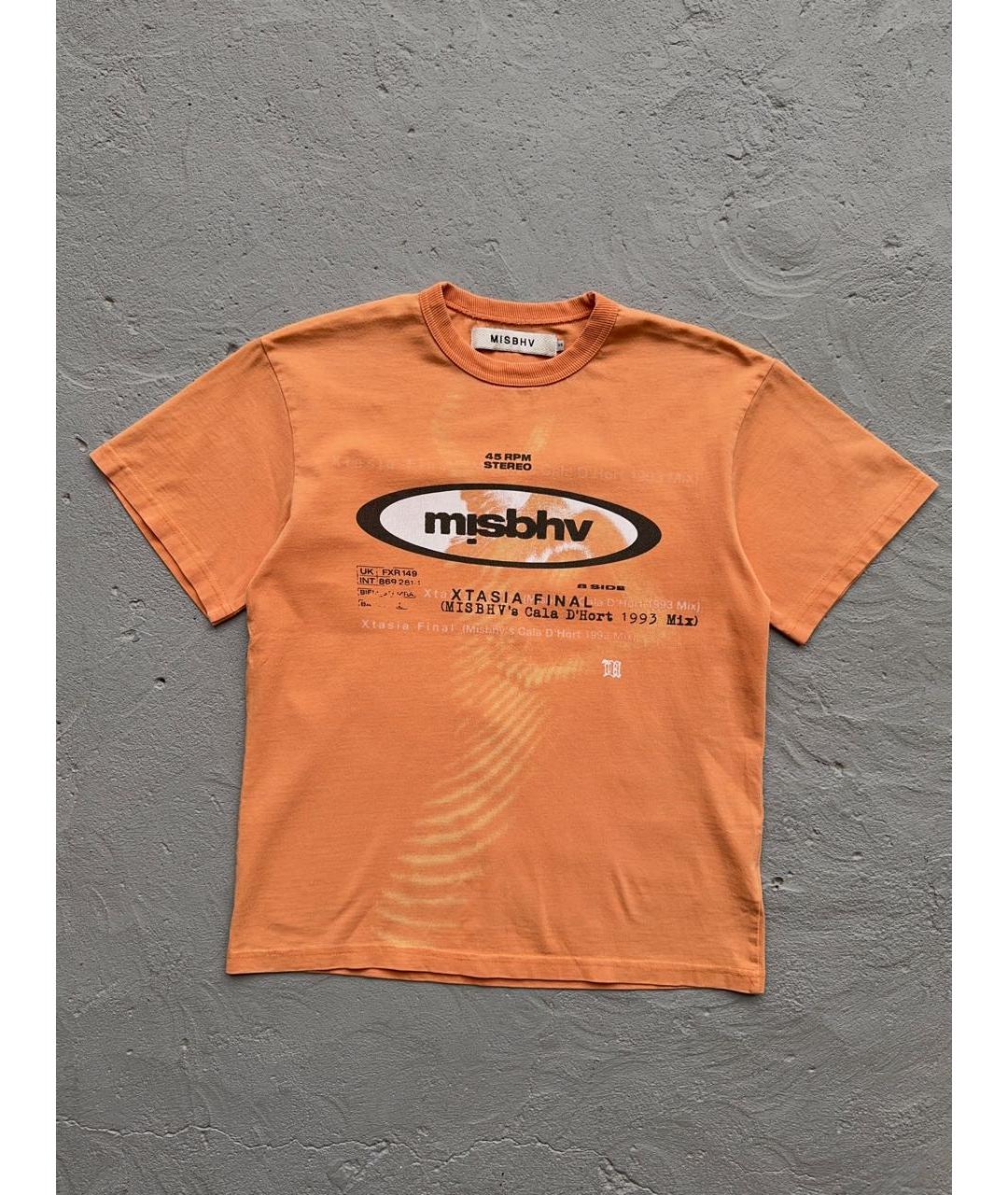 MISBHV Оранжевая хлопковая футболка, фото 8