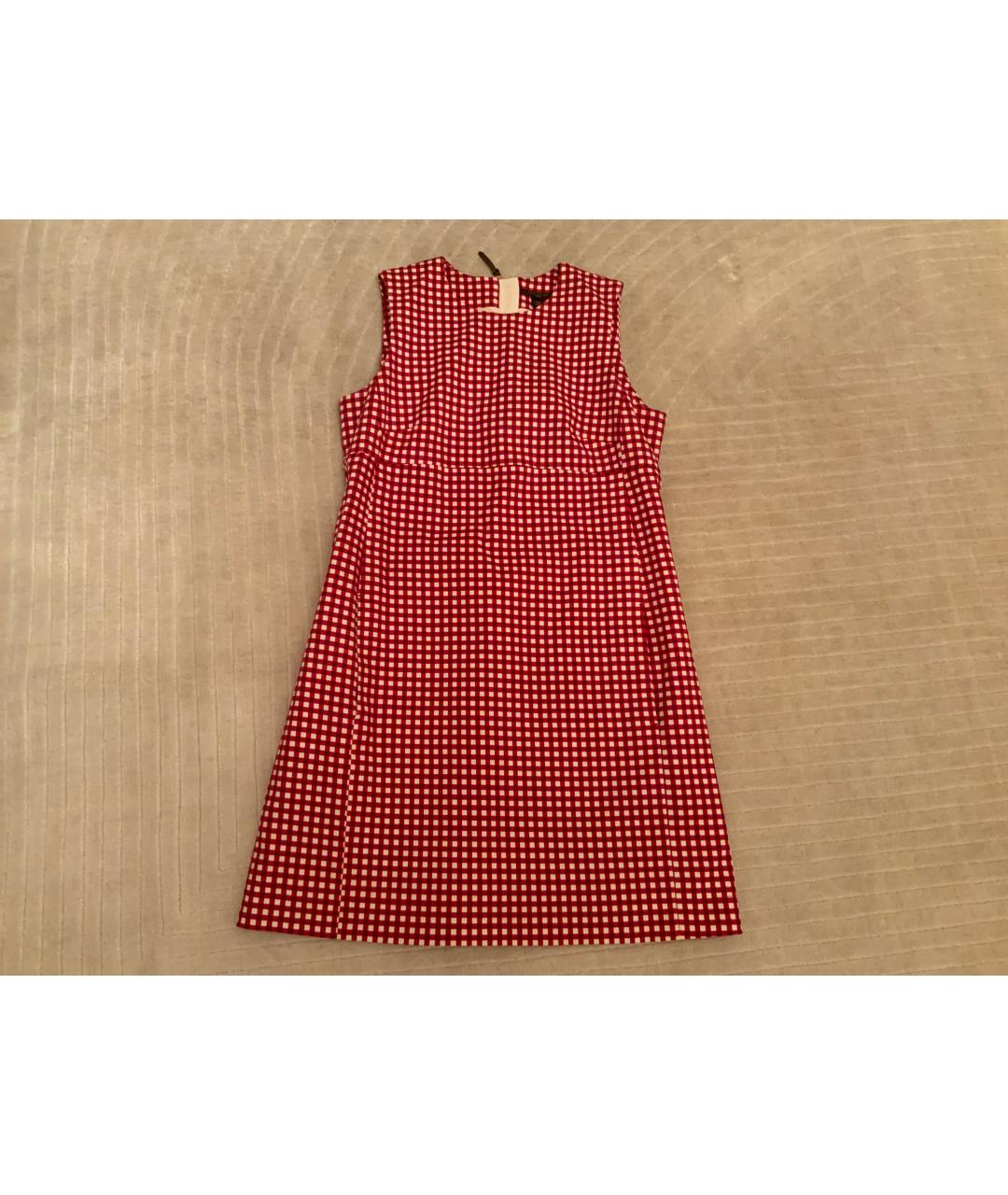 LOUIS VUITTON Красный хлопковый сарафан, фото 7