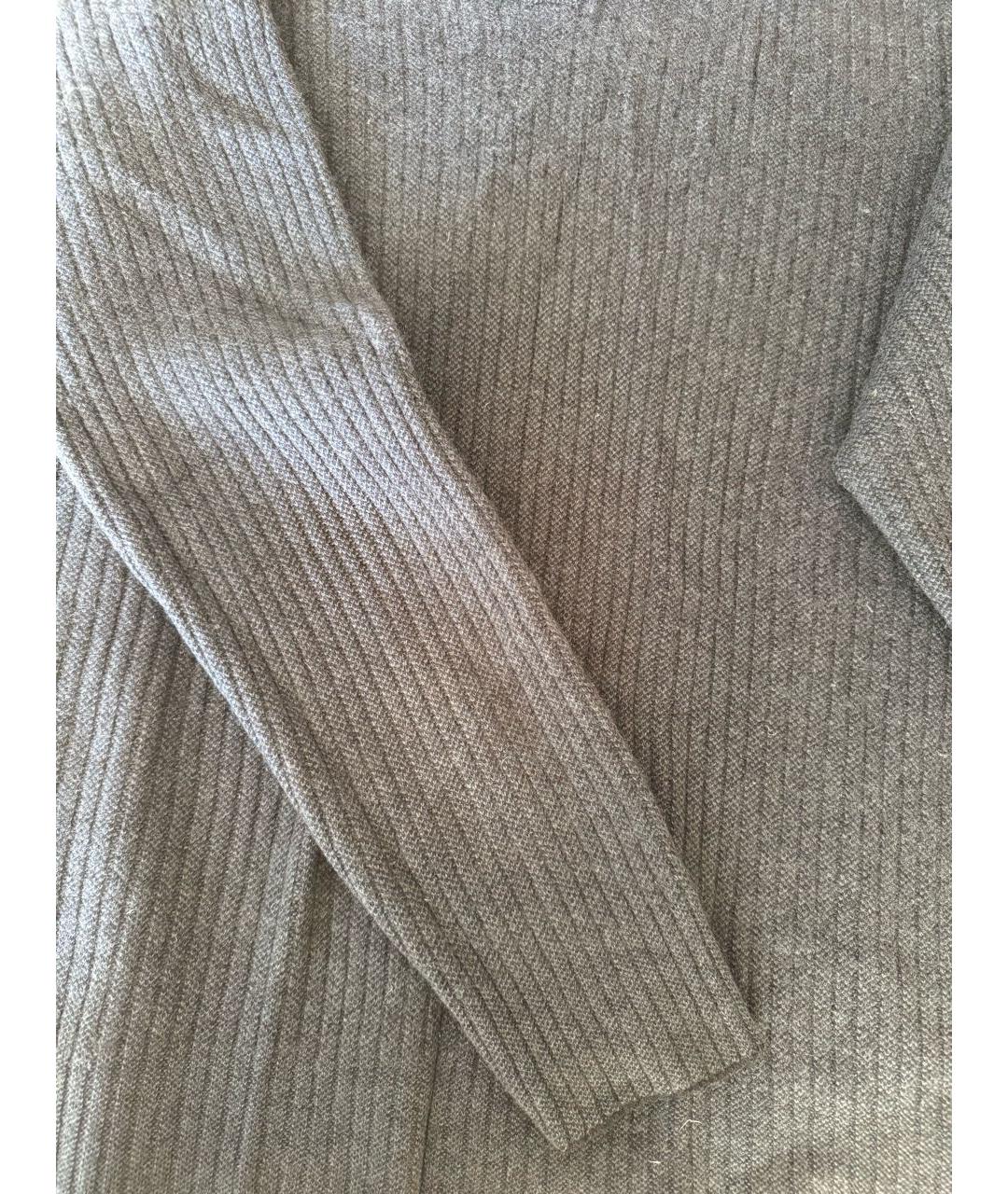 LORO PIANA Серый шерстяной джемпер / свитер, фото 6