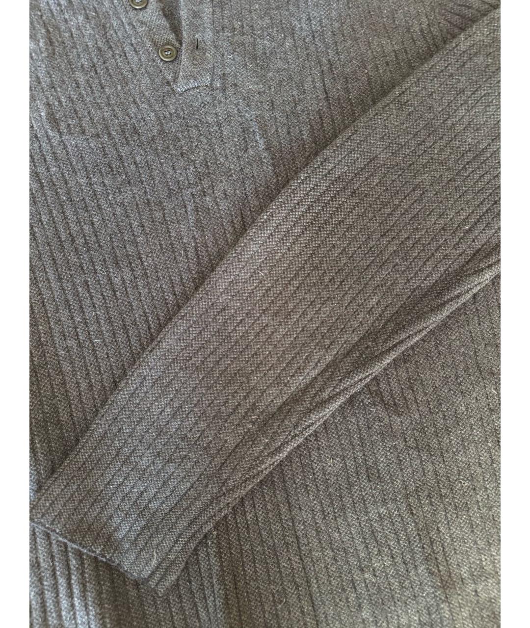 LORO PIANA Серый шерстяной джемпер / свитер, фото 4