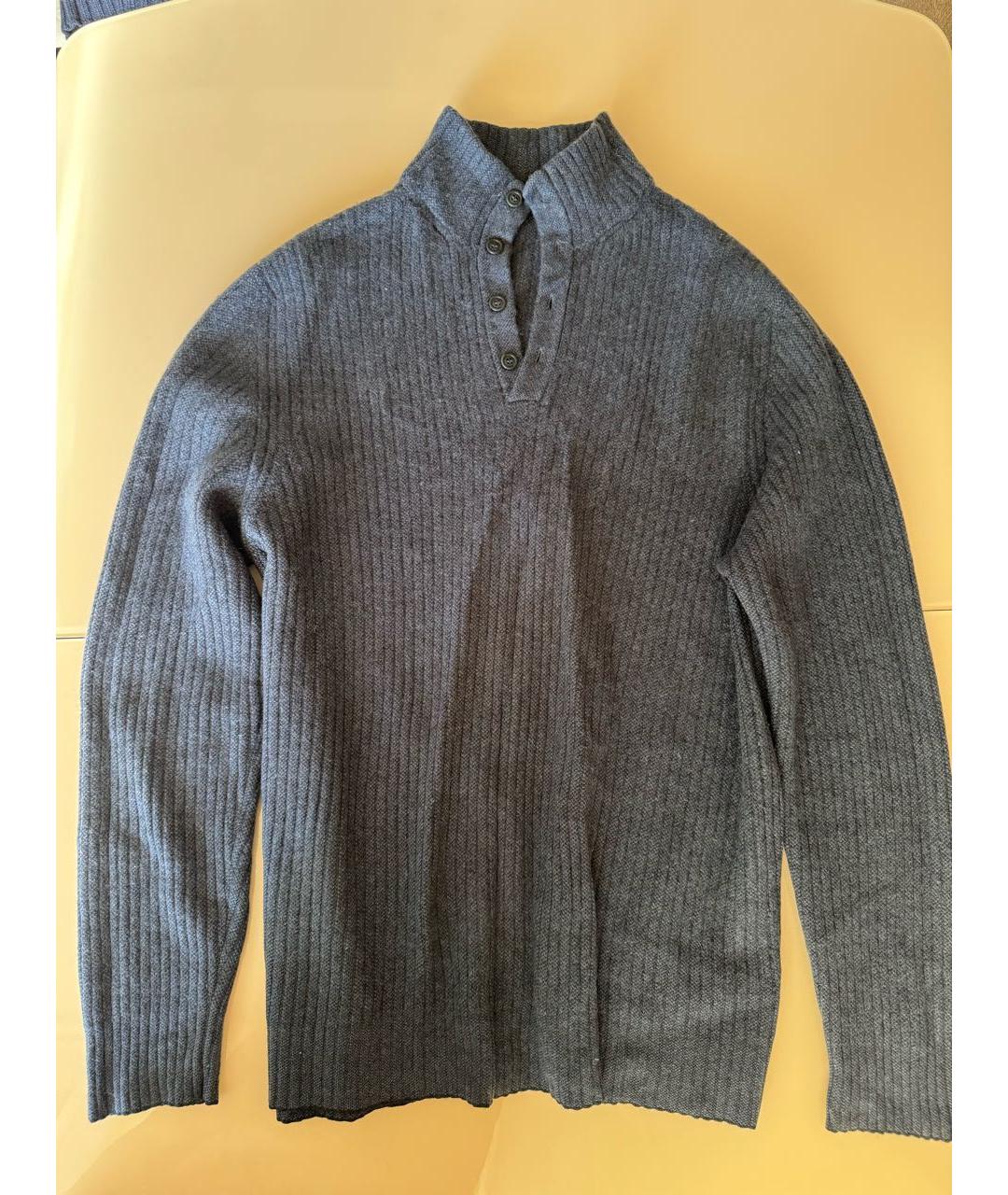 LORO PIANA Серый шерстяной джемпер / свитер, фото 7