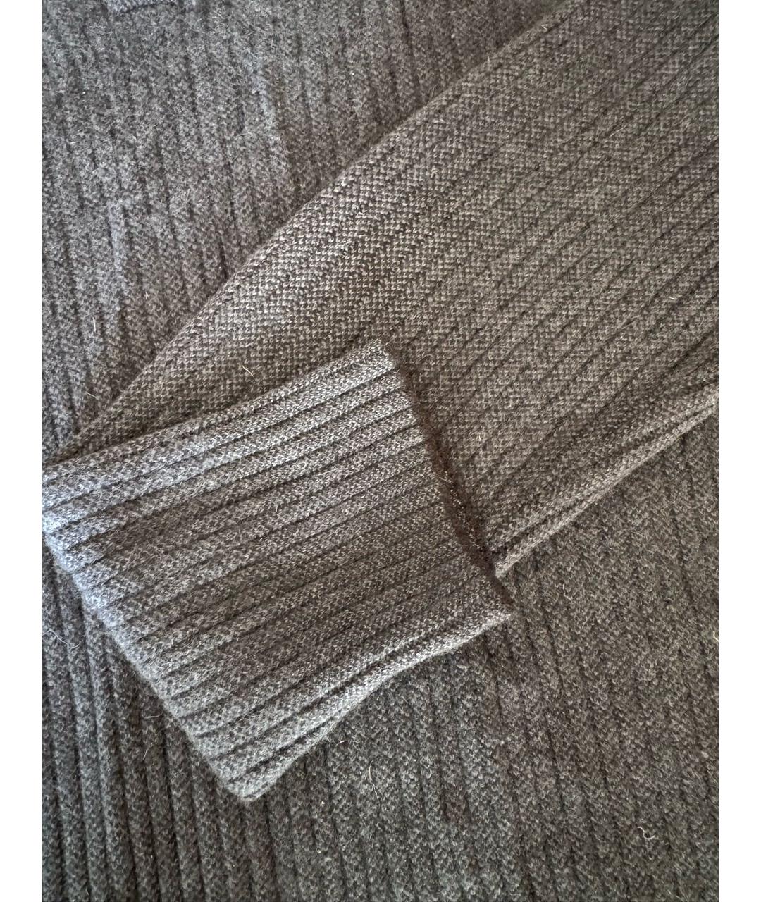 LORO PIANA Серый шерстяной джемпер / свитер, фото 5