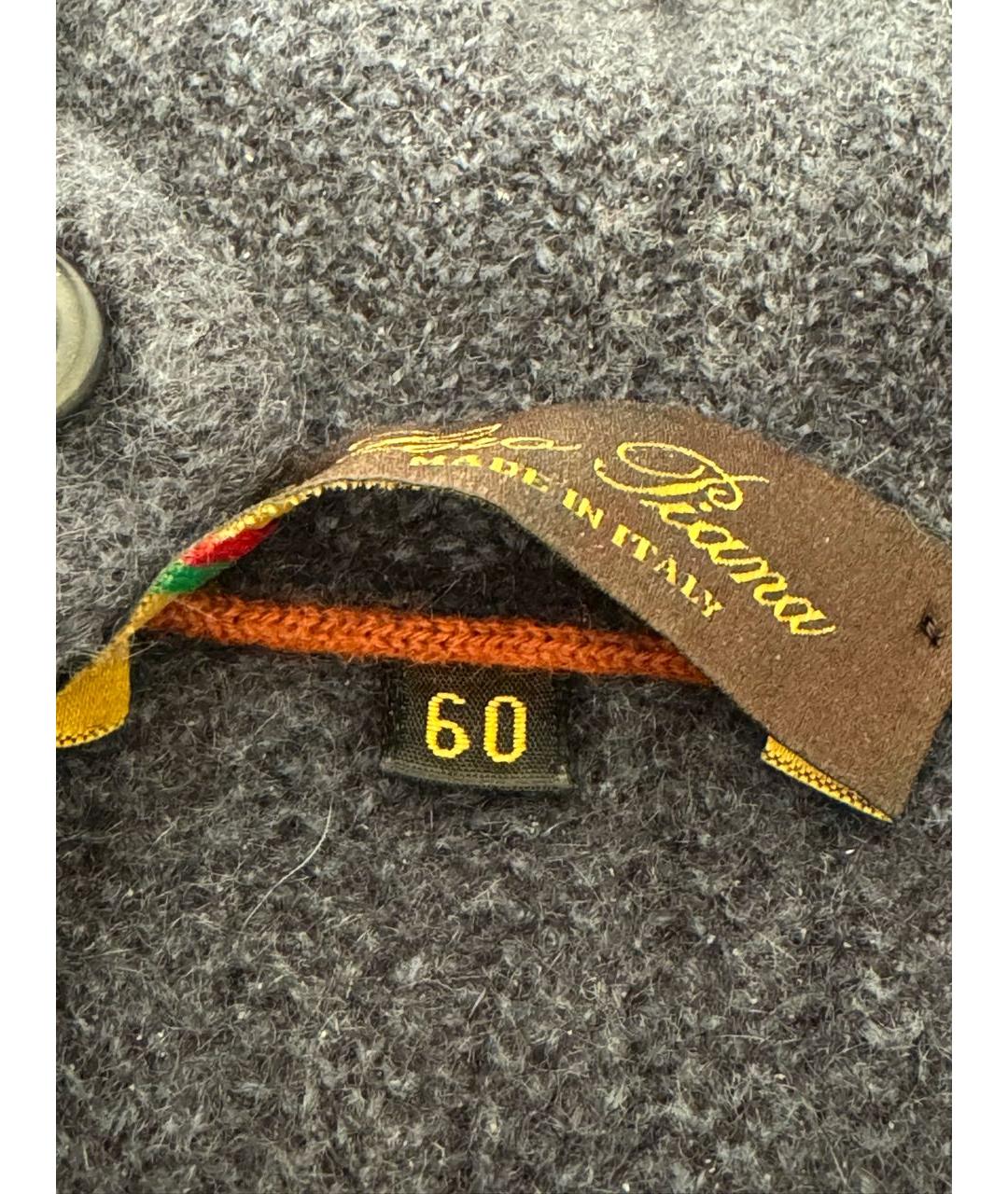 LORO PIANA Серый шерстяной джемпер / свитер, фото 3