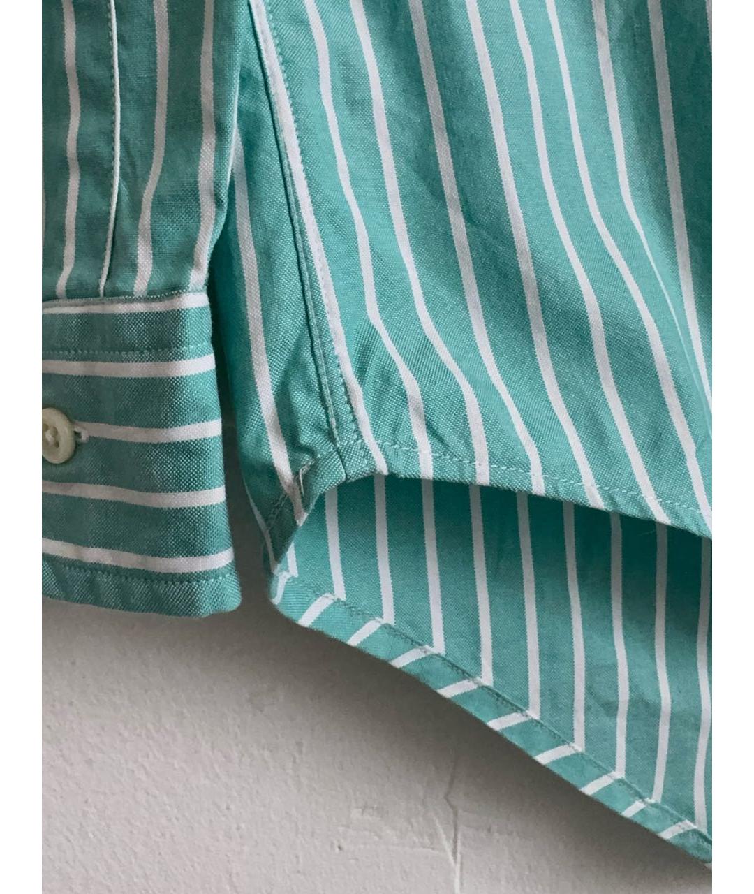 POLO RALPH LAUREN Зеленая хлопковая кэжуал рубашка, фото 7