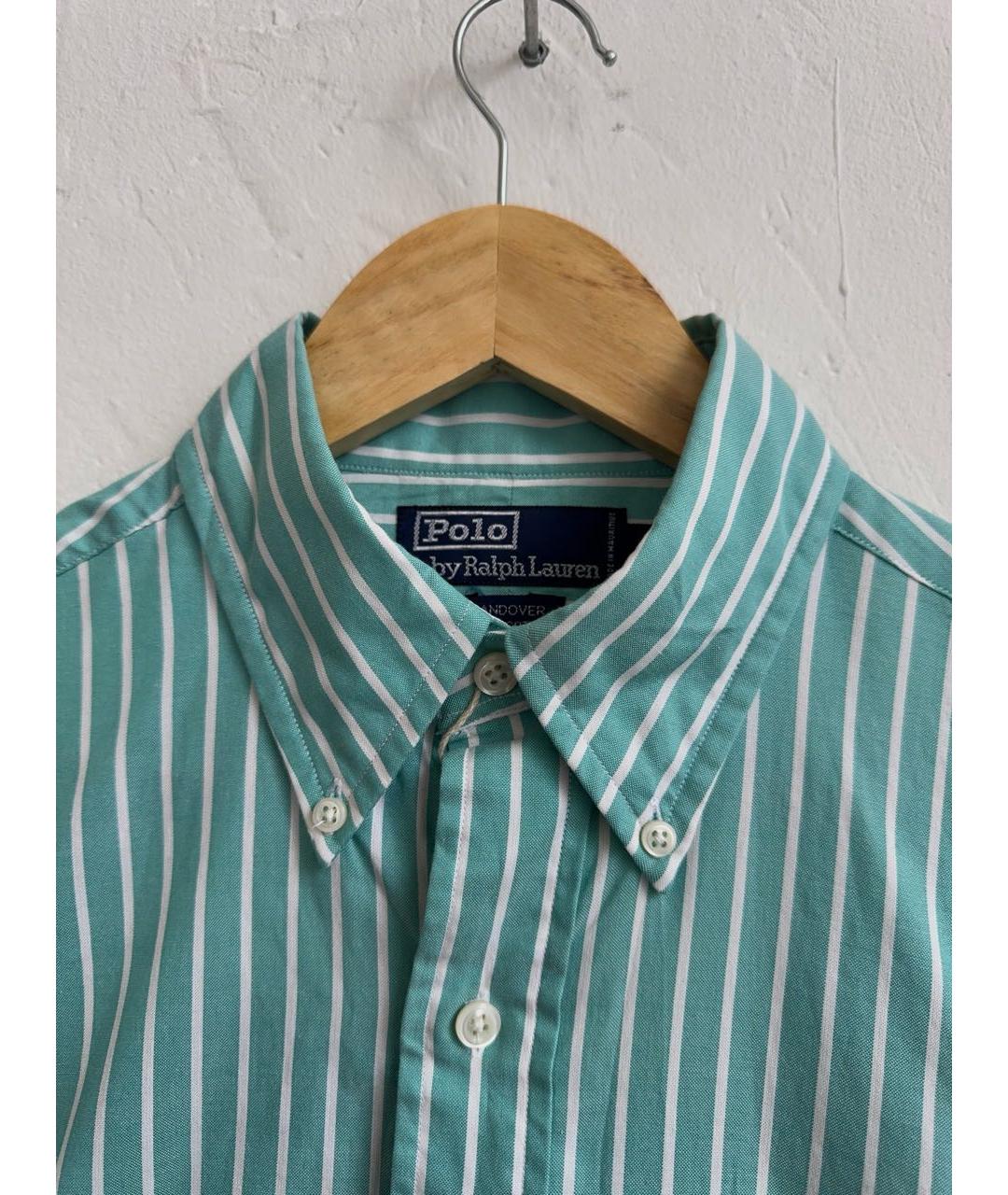 POLO RALPH LAUREN Зеленая хлопковая кэжуал рубашка, фото 3