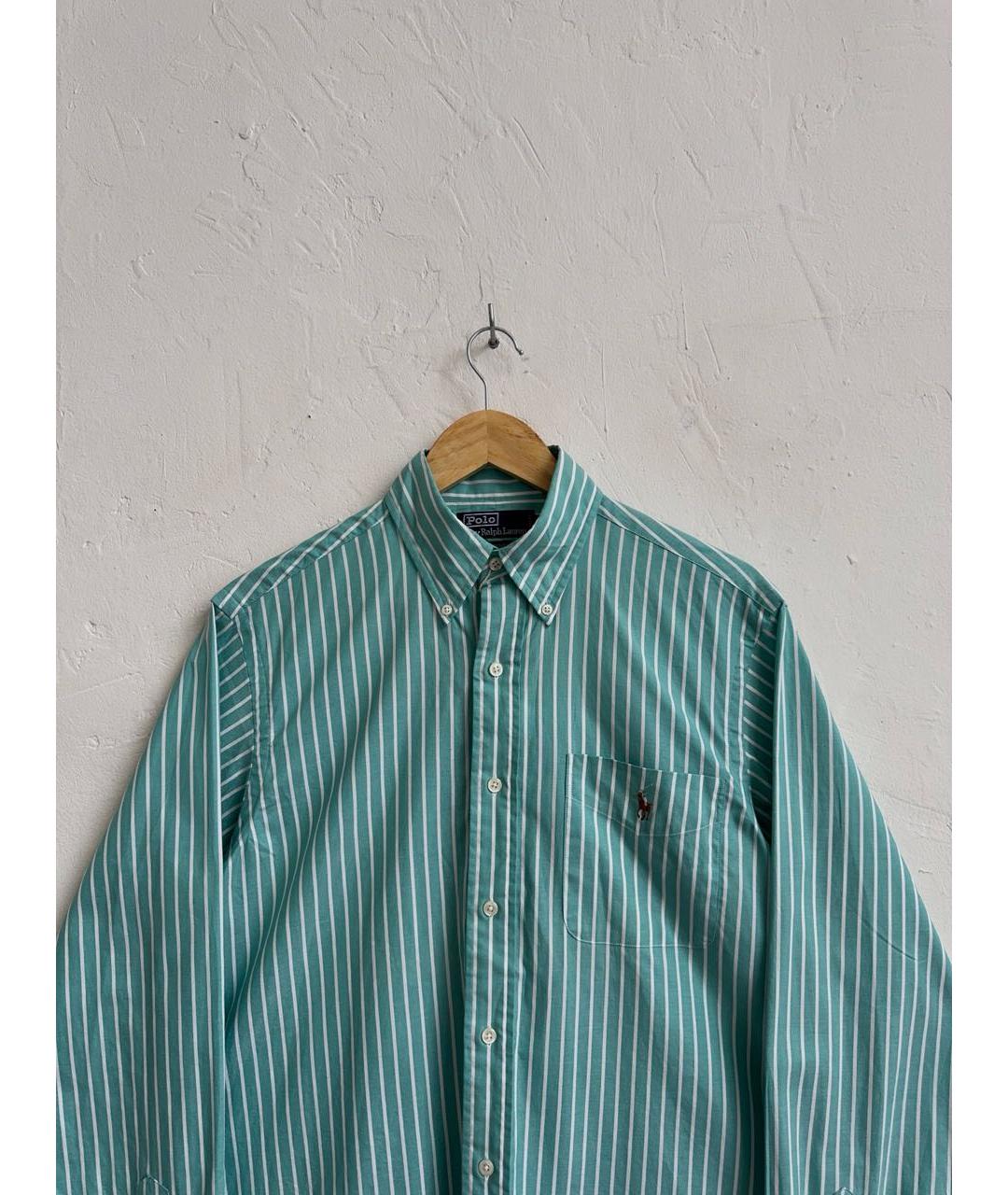 POLO RALPH LAUREN Зеленая хлопковая кэжуал рубашка, фото 4