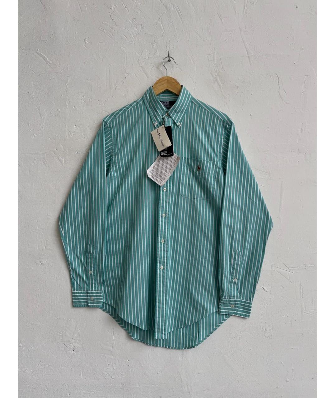 POLO RALPH LAUREN Зеленая хлопковая кэжуал рубашка, фото 9