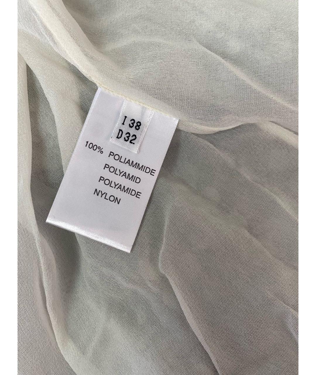 BLUMARINE Серебряное шелковое вечернее платье, фото 6