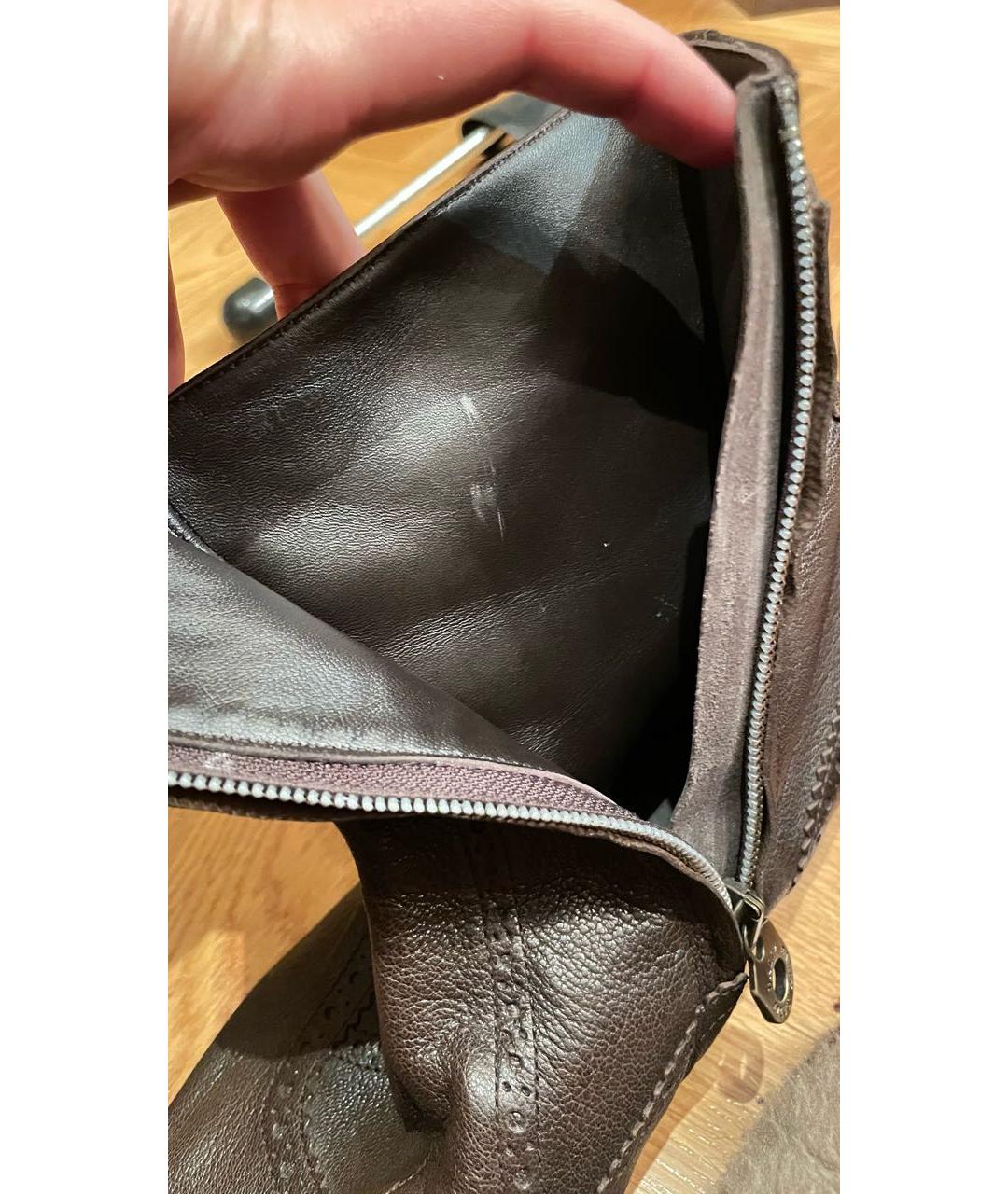 BALLY Коричневые кожаные высокие ботинки, фото 8