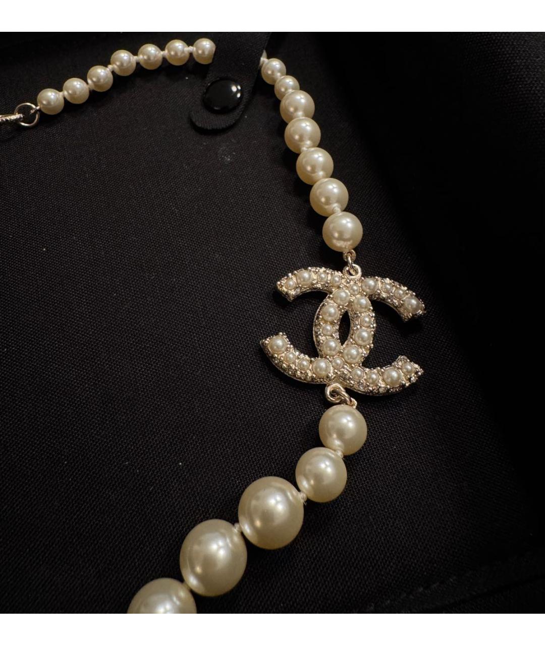 CHANEL Бежевое колье, фото 2