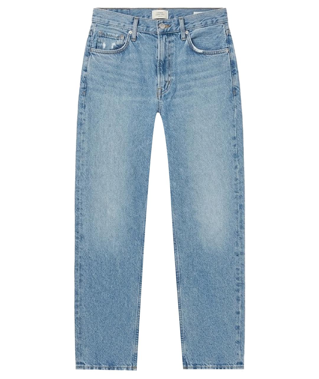 Citizien Of Humanity Голубые хлопковые джинсы слим, фото 1