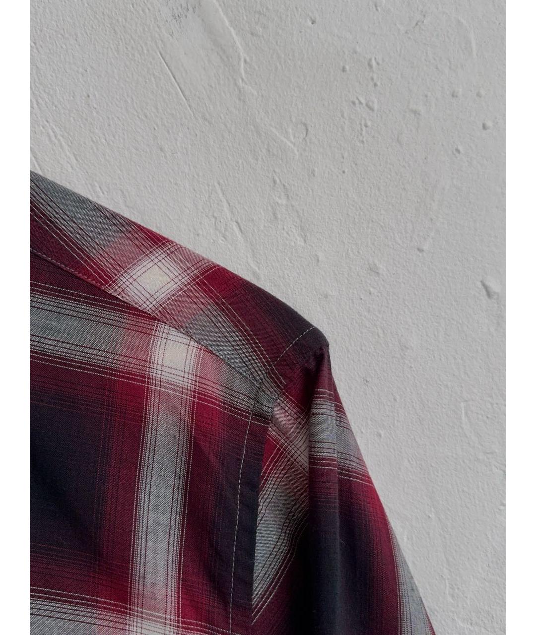 SAINT LAURENT Бордовая хлопко-шелковая кэжуал рубашка, фото 4