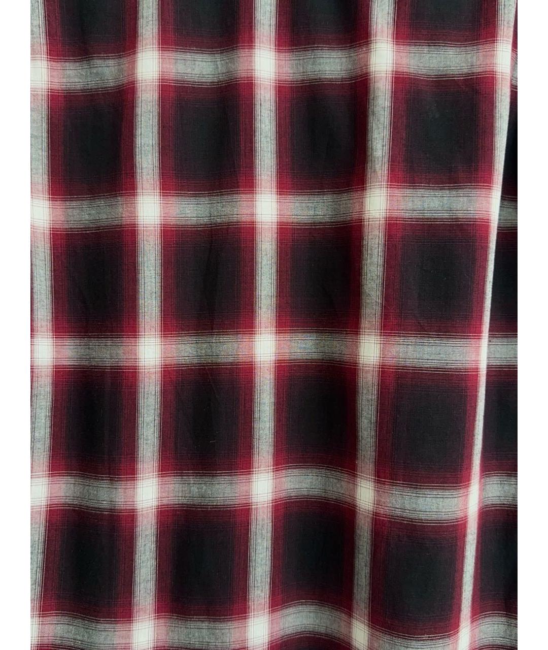 SAINT LAURENT Бордовая хлопко-шелковая кэжуал рубашка, фото 7