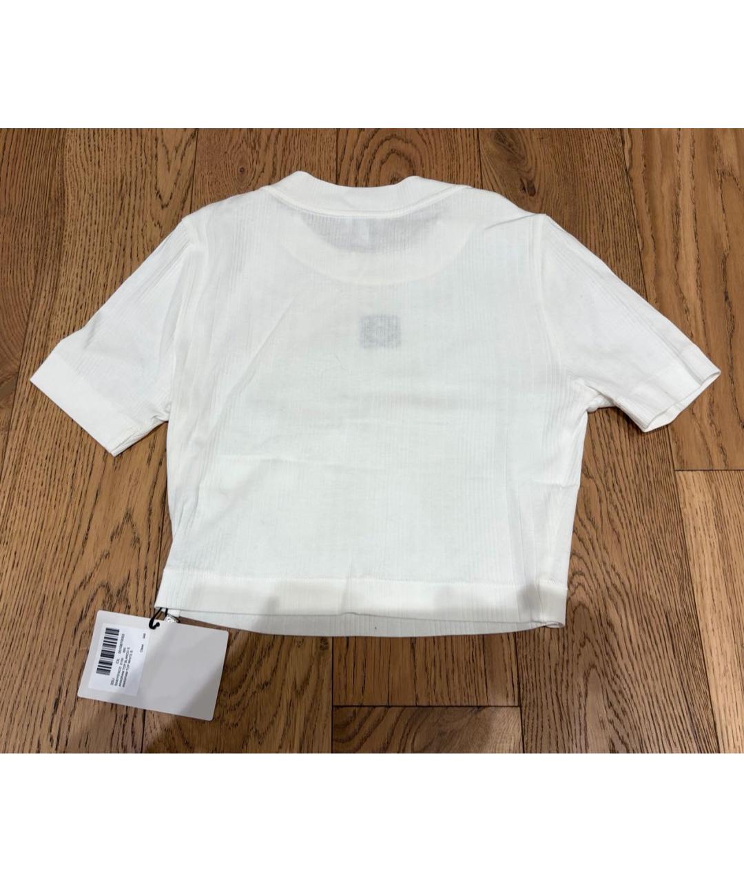 LOEWE Белая хлопковая футболка, фото 3