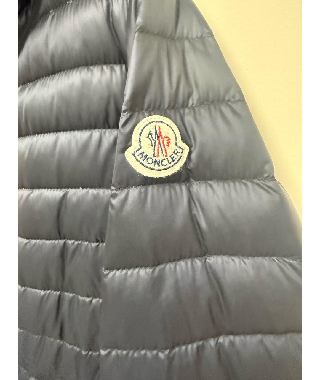 MONCLER Черное пальто, фото 3