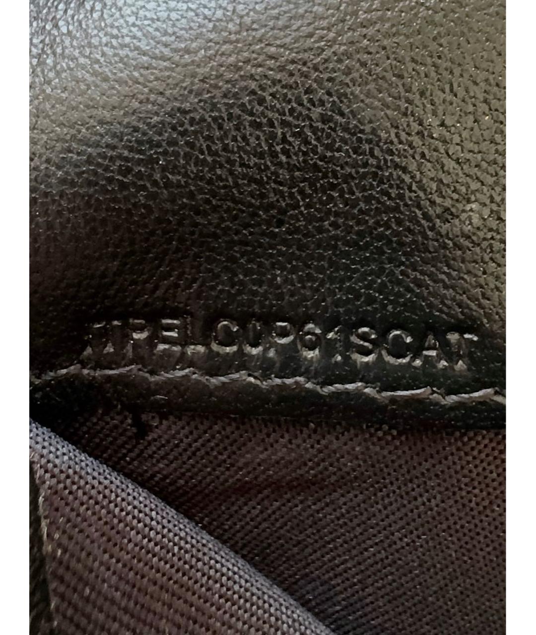 BURBERRY Черный кожаный кошелек, фото 8